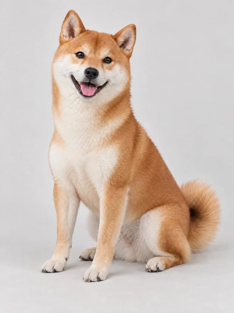 着せ替えの参考となる赤毛の柴犬