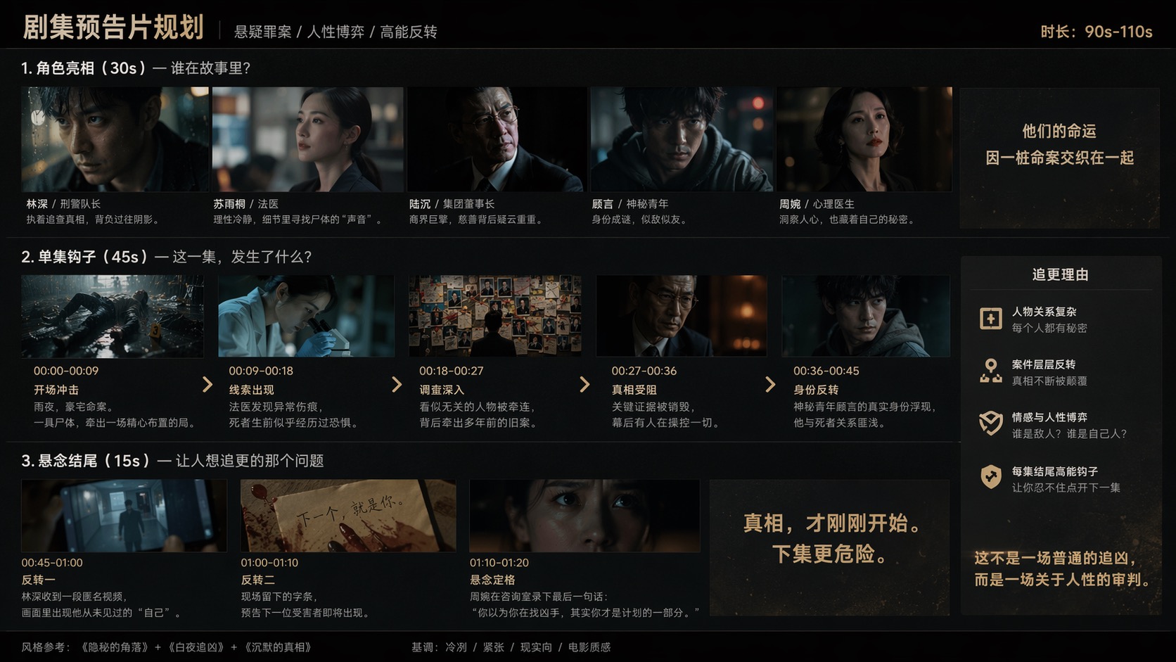 Generate character close-up storyboards in one click