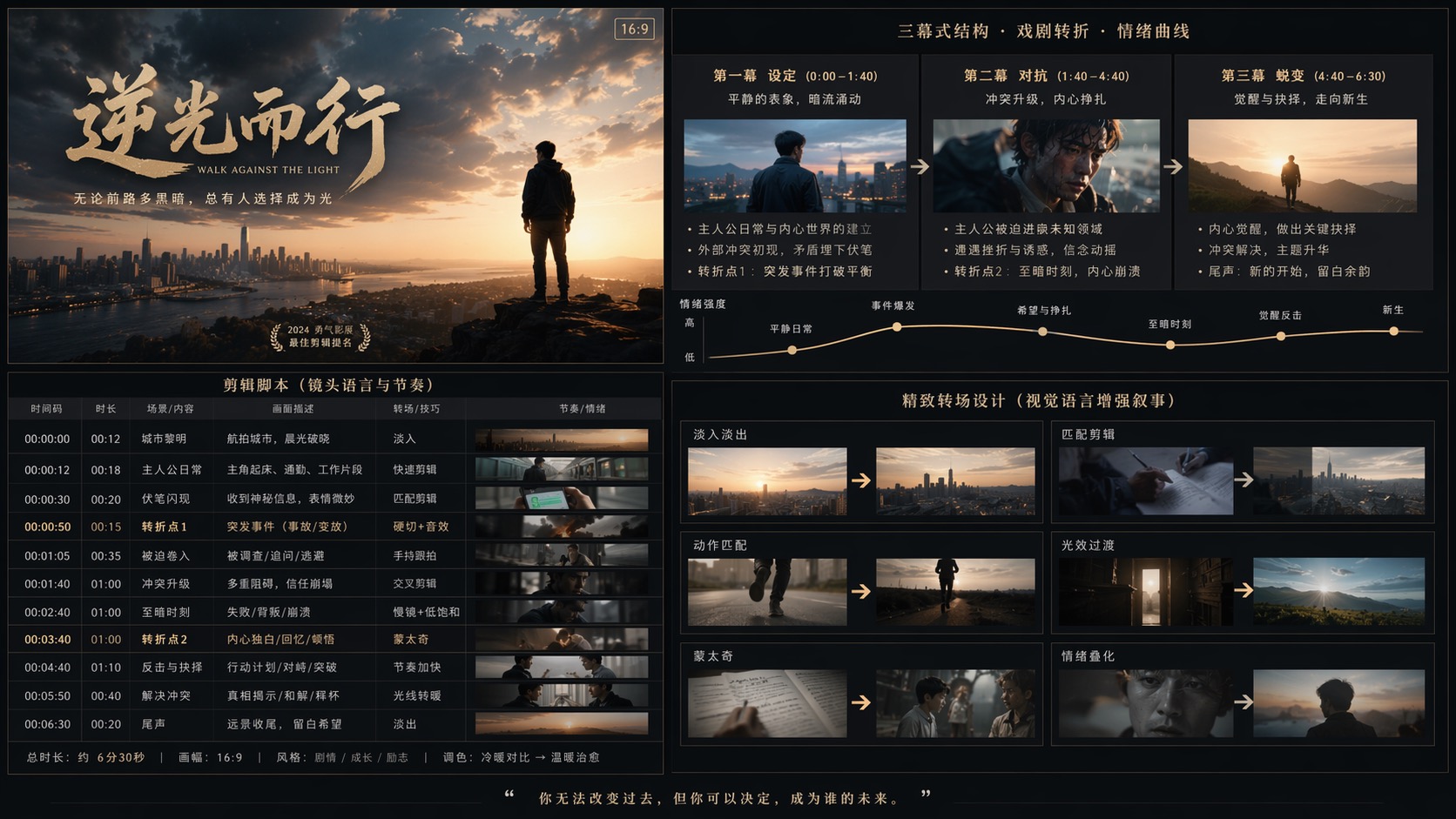 Generate action storyboard scripts in one click